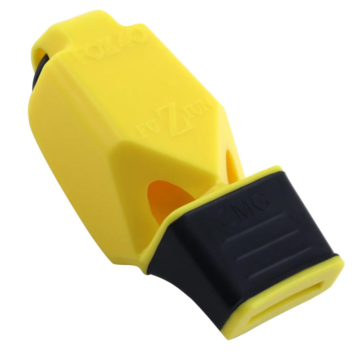 Handheld safety whistle with ergonomic design, cushioned mouthpiece, and durable construction for loud and reliable signaling.