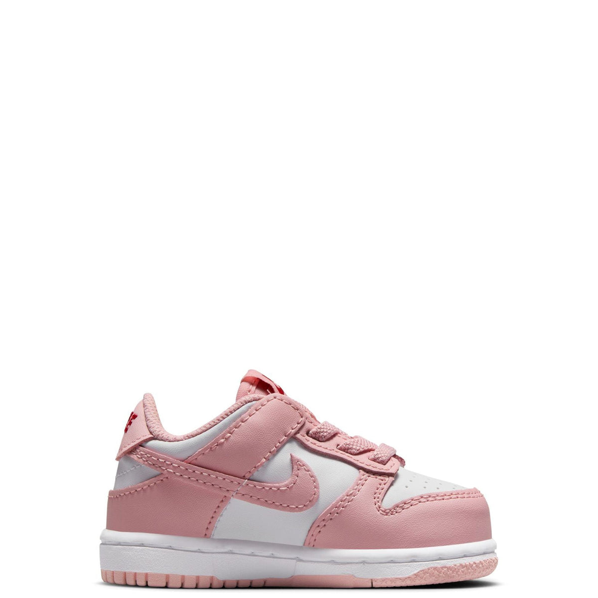 Nike Dunk Low Toddlers' (TD) Sneakers — White/Pink Glaze Leather Low-Top
