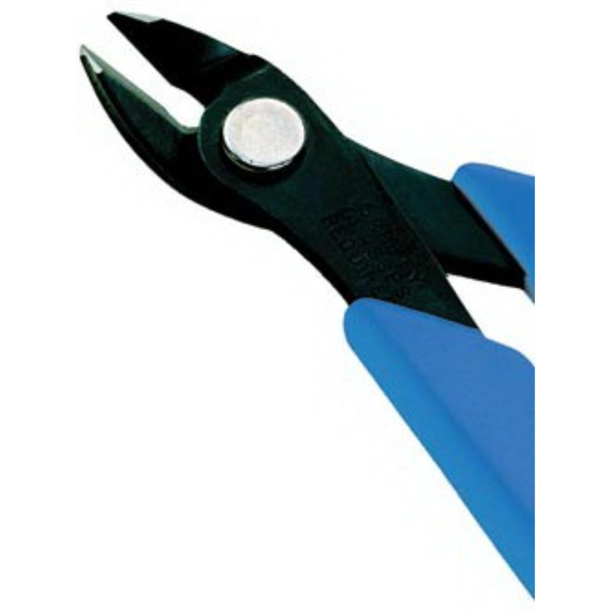 Heavy duty long handle cutter with angled cutting jaws and ergonomic grips, designed for cutting strings and wires.