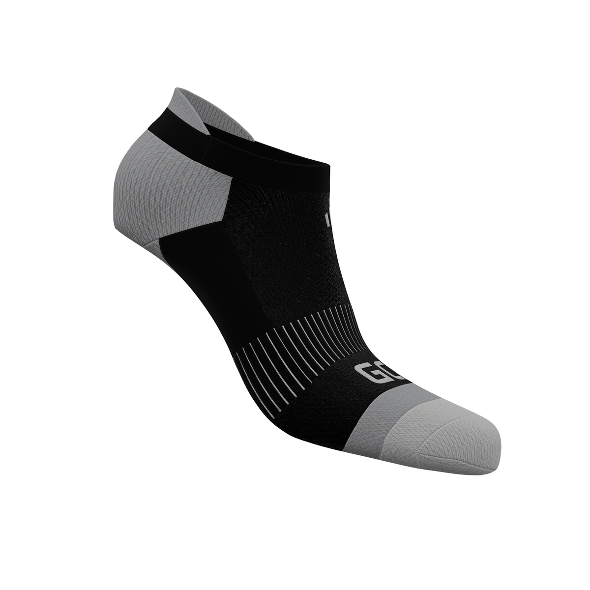 GCA Turbo Toe Performance Ankle Socks 3 Pair - side view