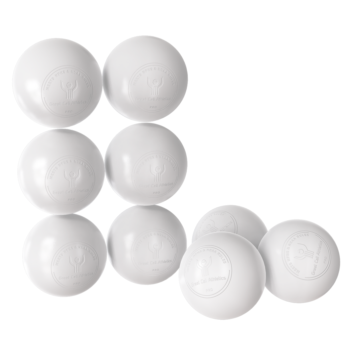 GCA Lacrosse Official Game Balls Durable Consistent Performance - back view