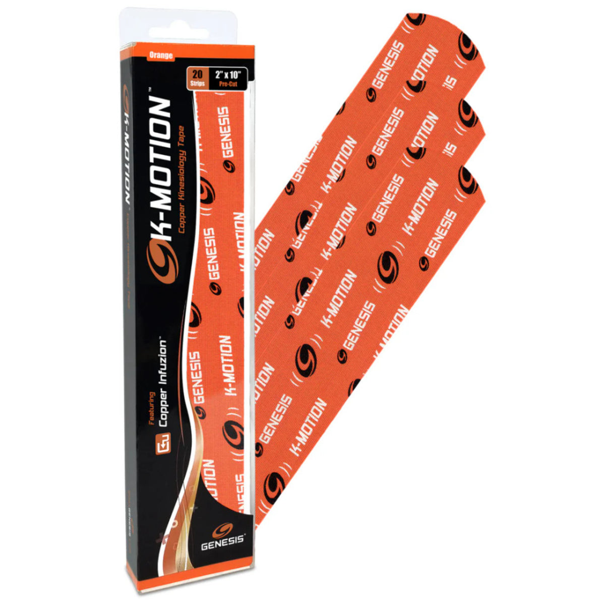 Genesis K-Motion Tape with Copper Infuzion Pre-Cut Pack