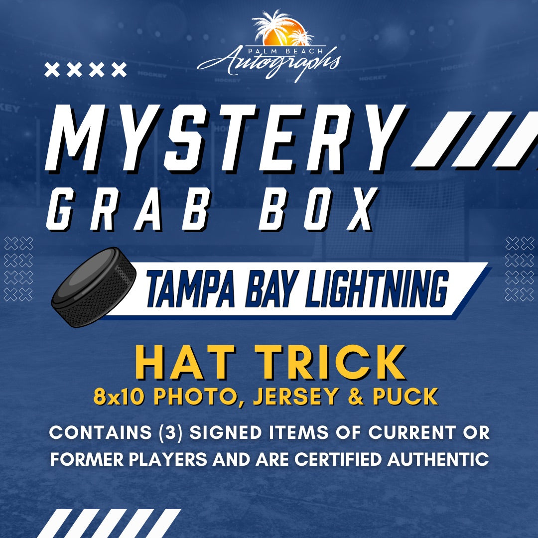 Mystery Grab Box - Tampa Bay Lightning NHL Autographed Hat Trick