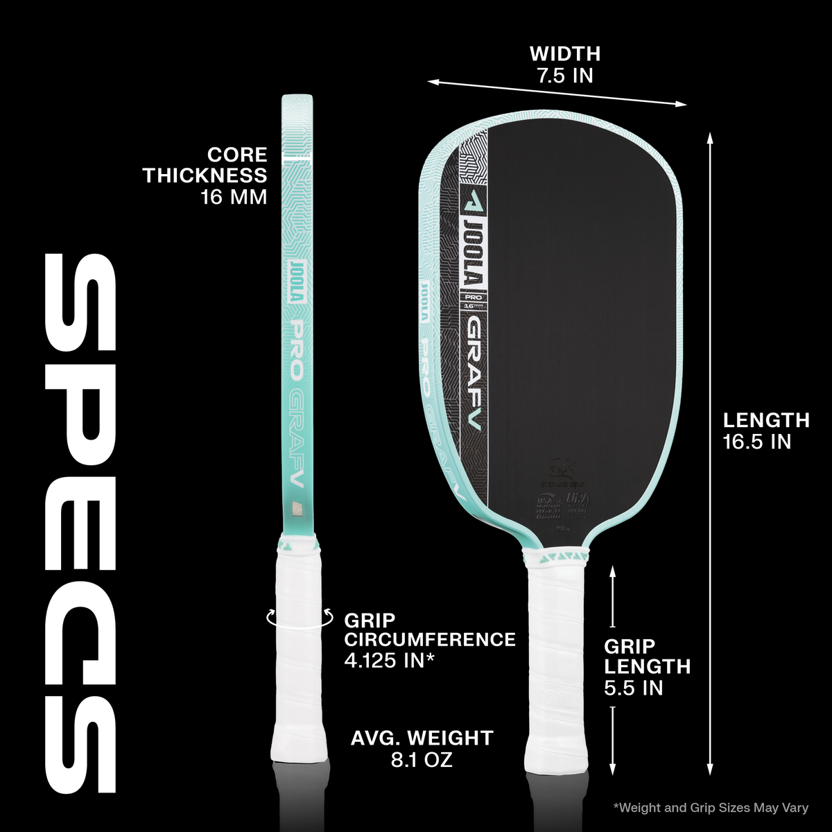 JOOLA Graf Pro V Pickleball Paddle (SKU 600594) product image