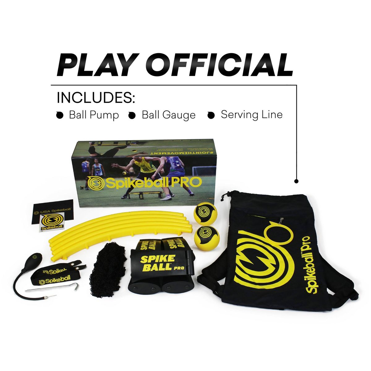 Spikeball Pro Official Tournament Set for Beach & Lawn Play Family Games