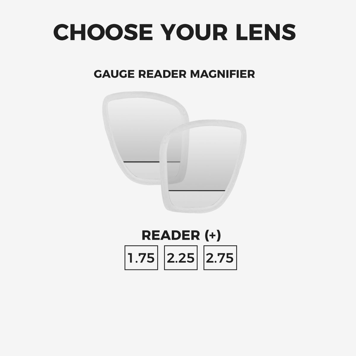 Tilos Universal Mask Gauge Reader Lens