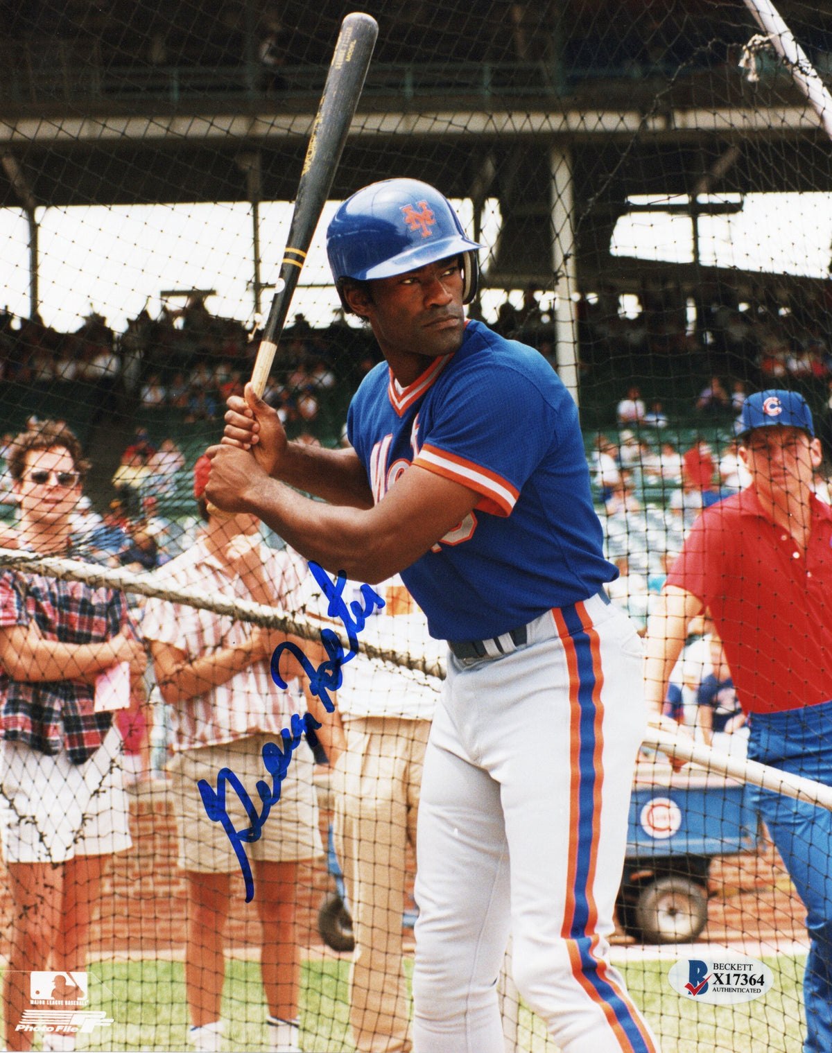 George Foster Autographed New York Mets 8x10 Photo Beckett Authenticated #2