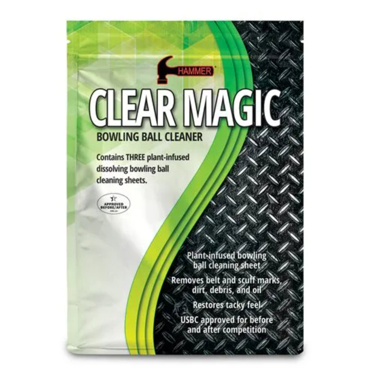 Hammer Clear Magic Bowling Ball Cleaner - Refill Sheets 3 Pack