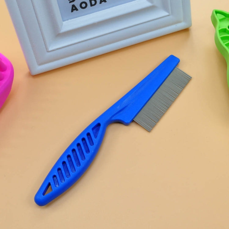 5 PCS Pet Cats Dogs Supplies Combs Fine Toothed Stainless Steel Needle Fleas Removal Combs, Length: 18.5cm - View 2
