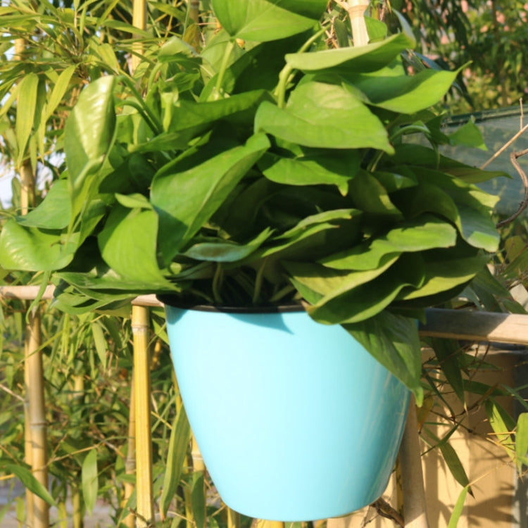 Self-Watering Planter Grow Plants Lazy Flower Pots Wall-hanging Round Resin Plastic Flower Pots, Size - View 11