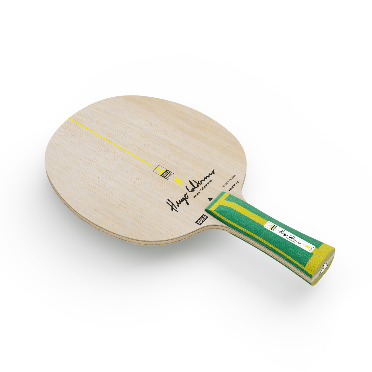 JOOLA Hugo Calderano ARY-C table tennis blade angled view