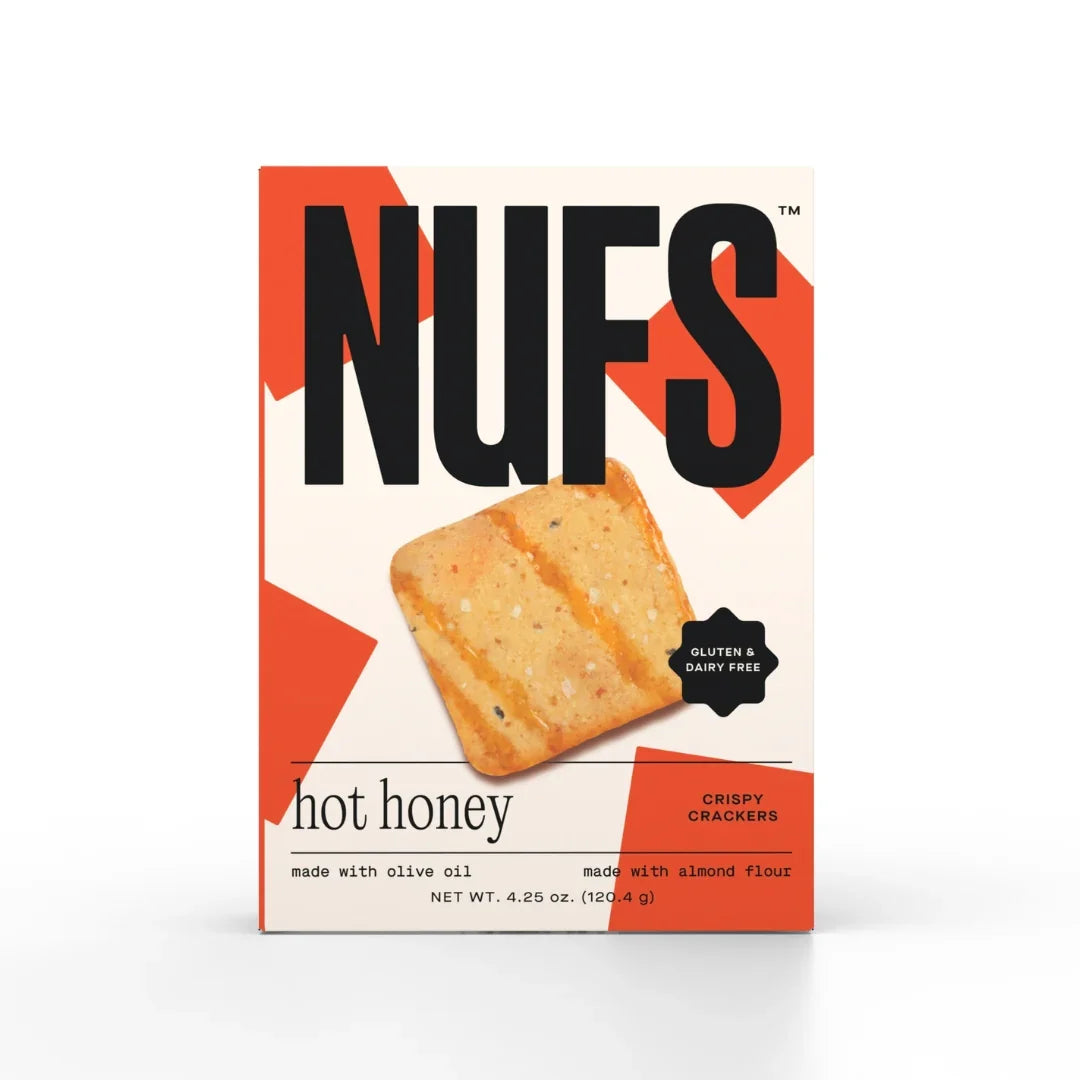 Nufs Gluten-Free Hot Honey Crackers, 4.25 oz (Case of 6)