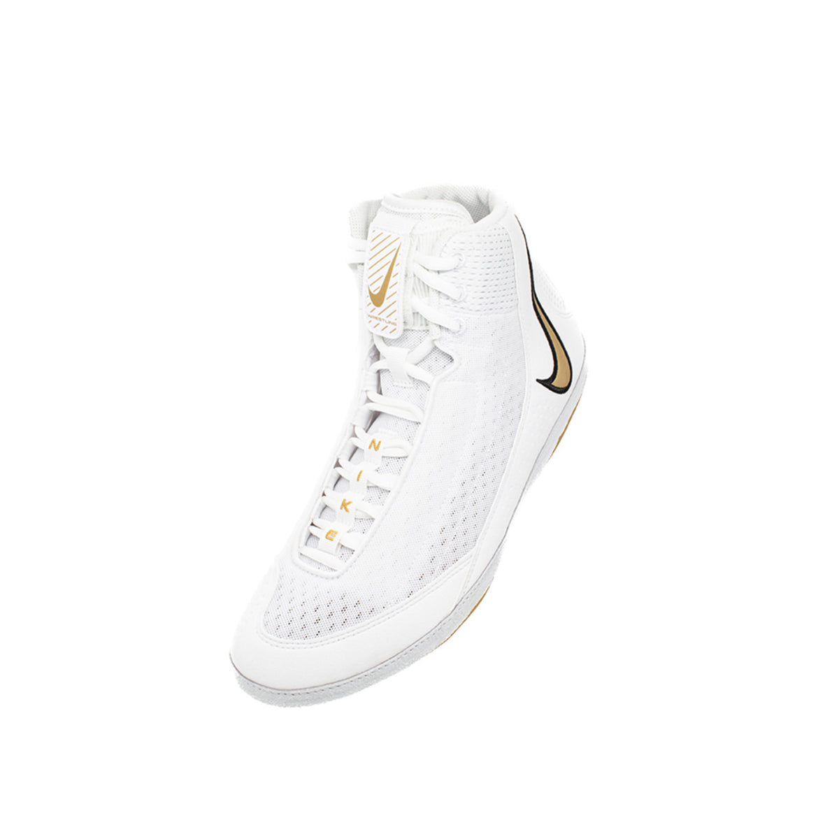 Nike Inflict 4 Unisex White/Metallic Gold And Black Wrestling Shoes