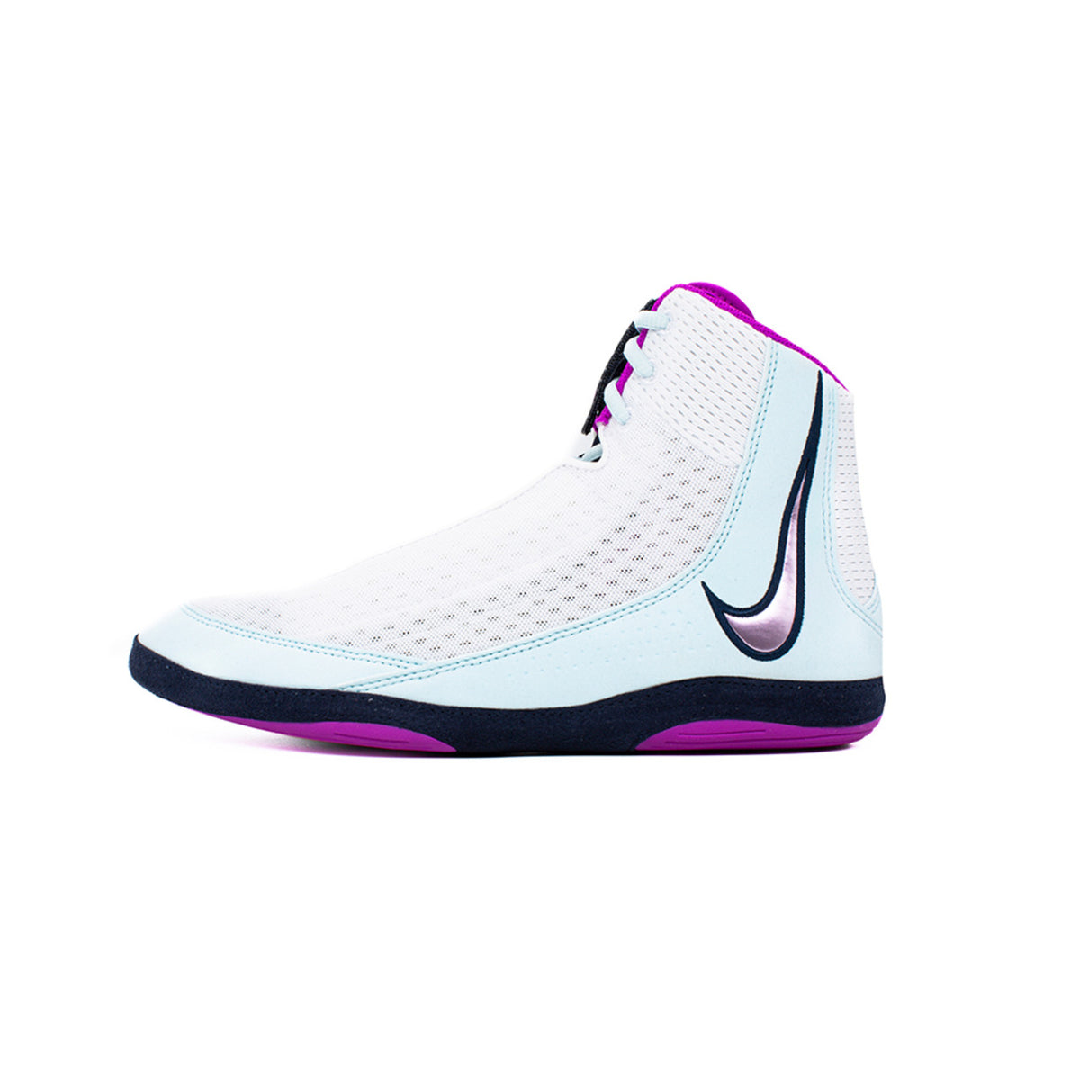 Nike Inflict 4 White/Hyper Glacier/Blue Obsidian Wrestling Shoes