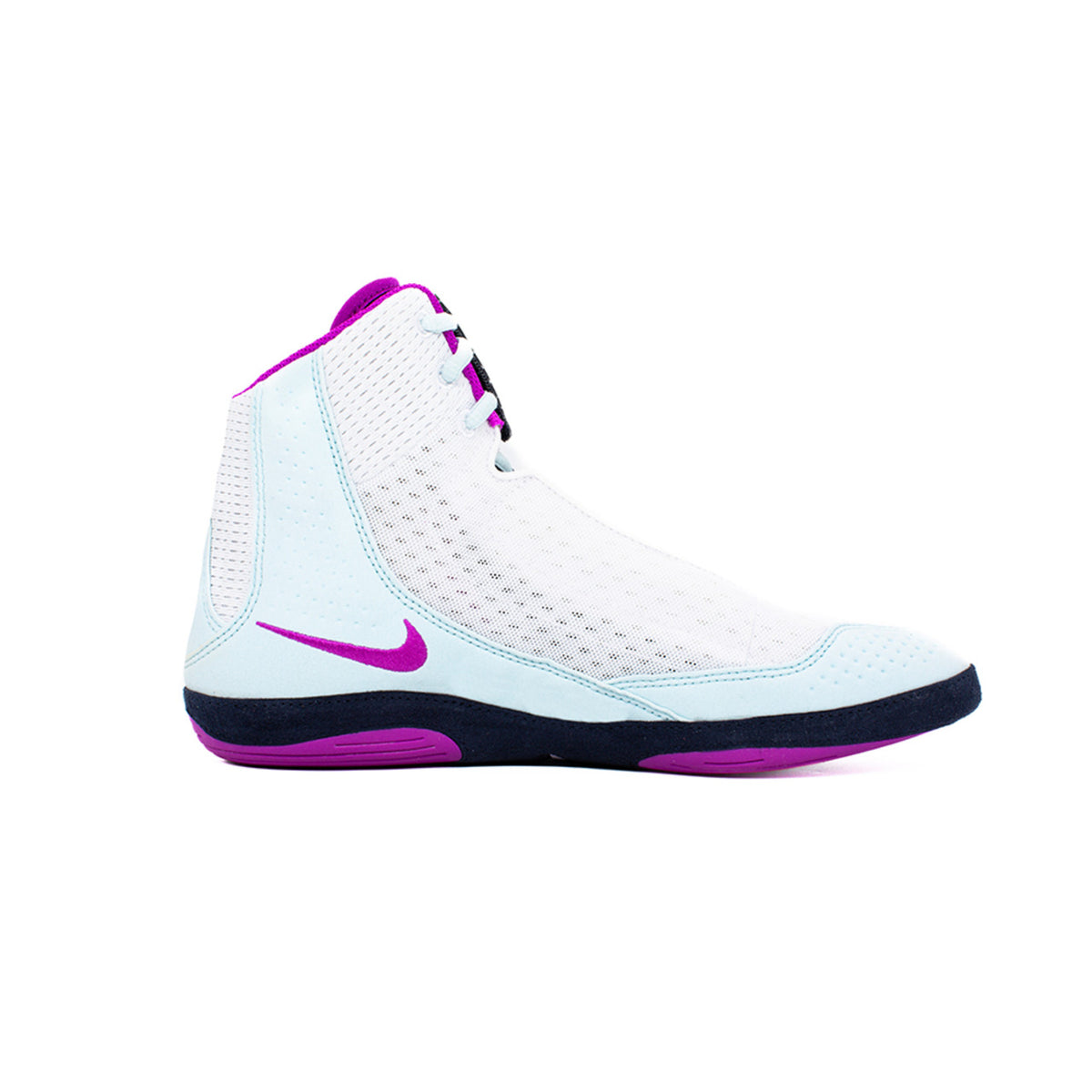 Nike Inflict 4 White/Hyper Glacier/Blue Obsidian Wrestling Shoes