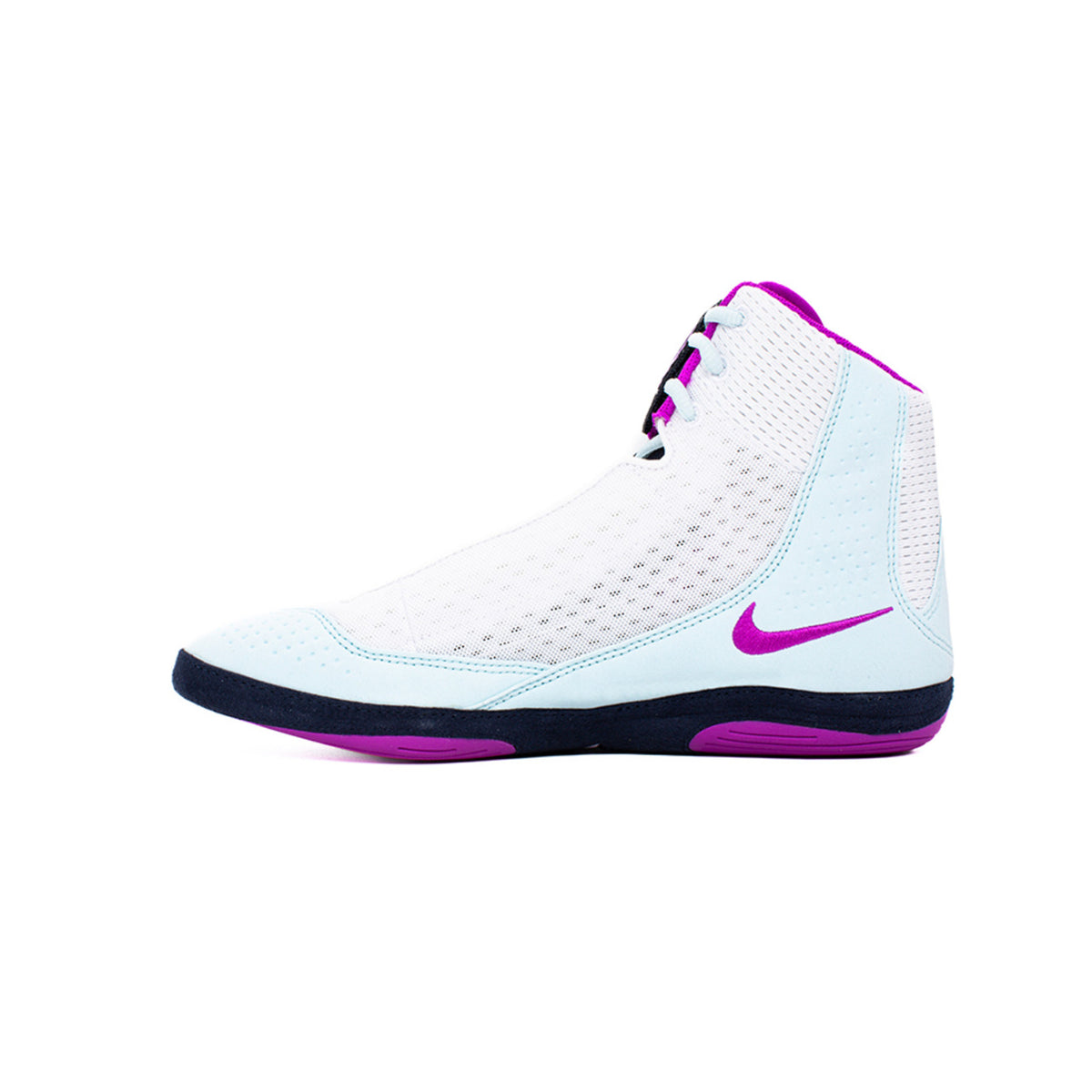 Nike Inflict 4 White/Hyper Glacier/Blue Obsidian Wrestling Shoes