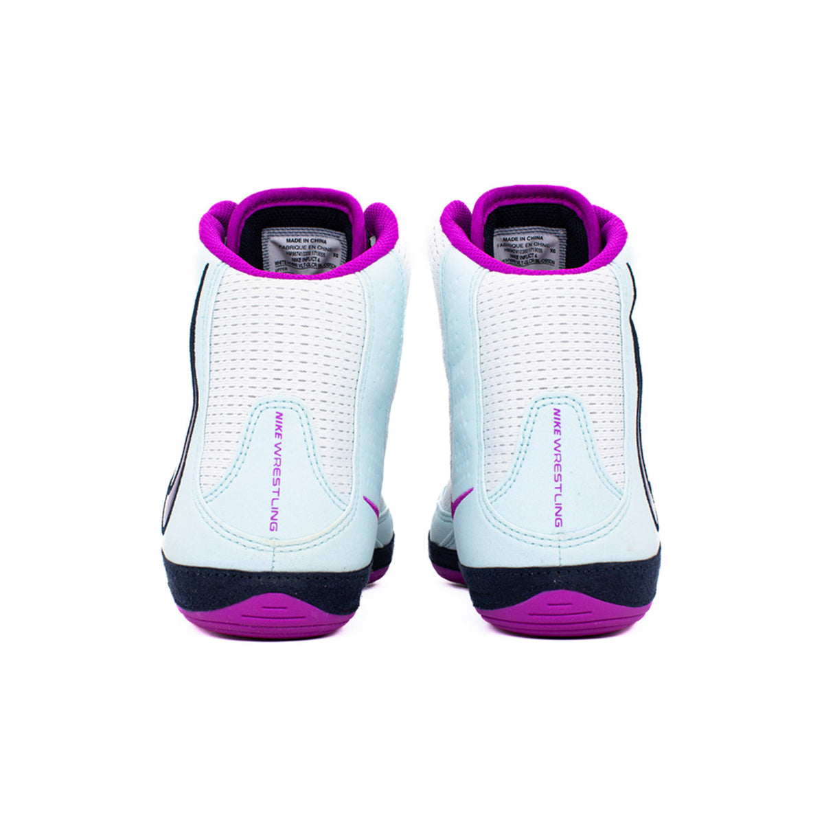 Nike Inflict 4 White/Hyper Glacier/Blue Obsidian Wrestling Shoes
