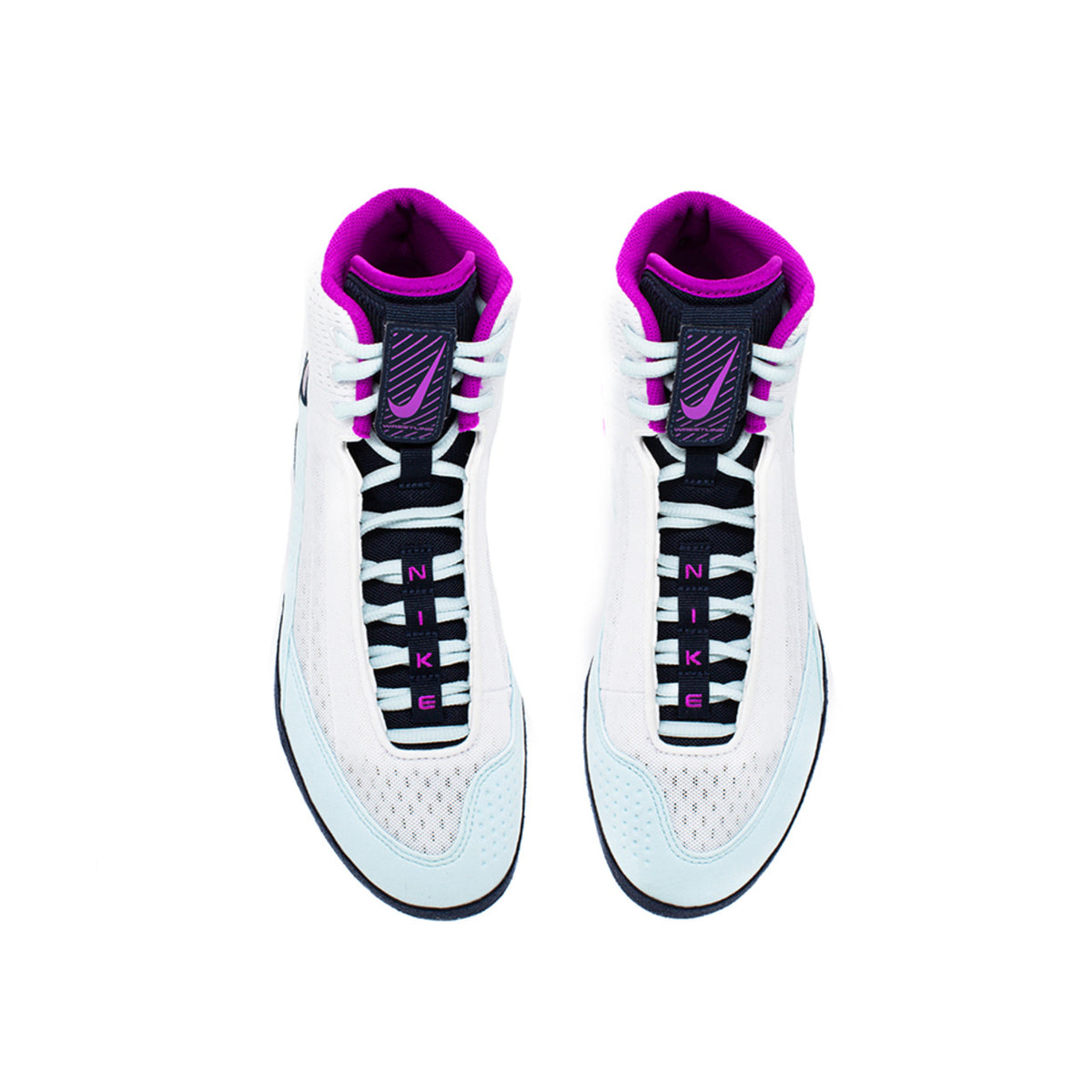 Nike Inflict 4 White/Hyper Glacier/Blue Obsidian Wrestling Shoes