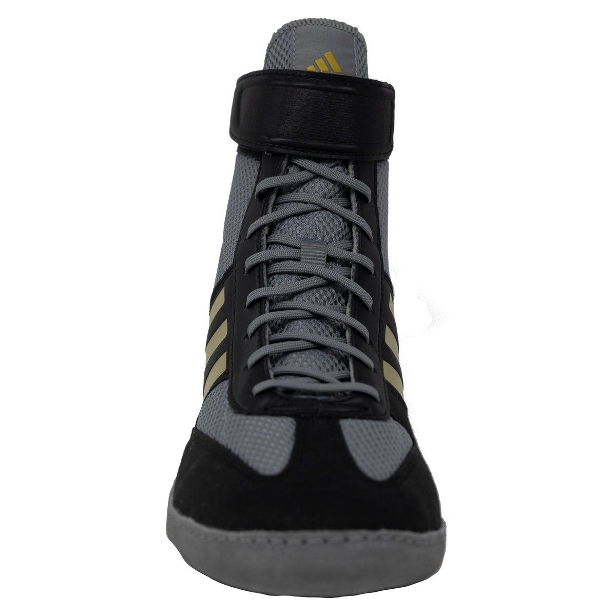 Adidas Combat Speed 5 | Grey/Black/Metallic Gold Wrestling Shoes