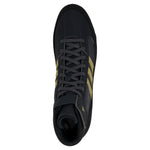 Adidas | HP6872 | HVC 2 Youth | Black/Charcoal/Gold Kids Wrestling Shoes