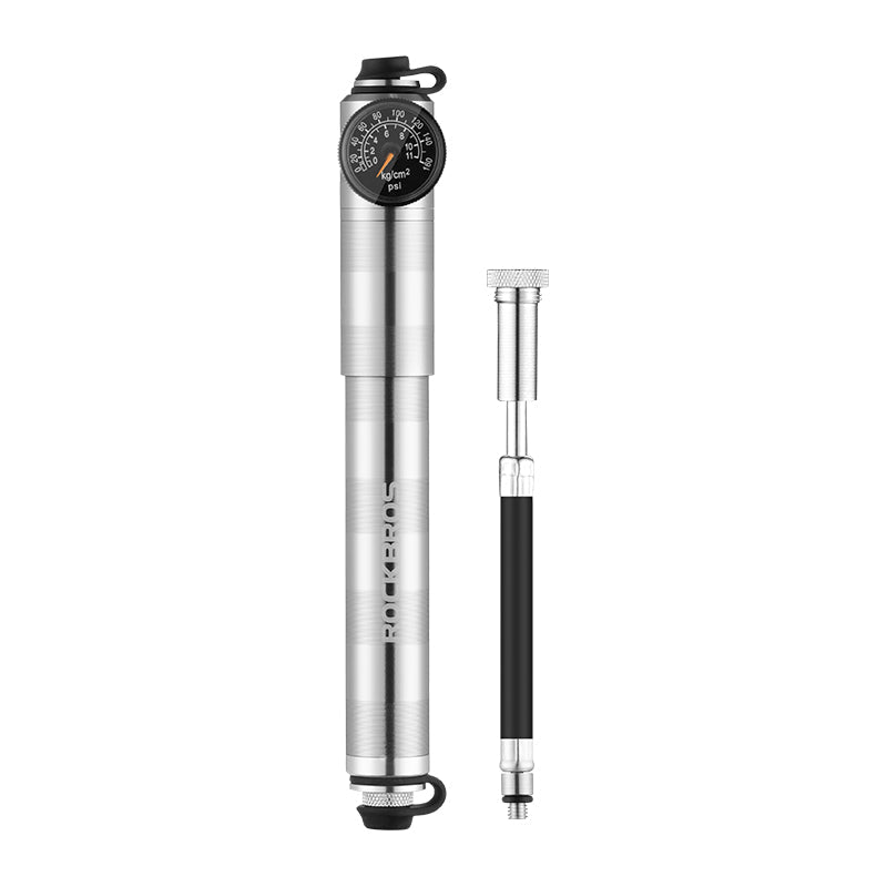 ROCKBROS Ultralight Bike Tire Shock Mini Pump 160PSI High Pressure