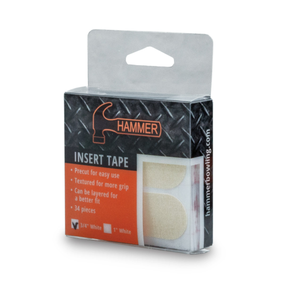 Hammer Insert Tape White Textured