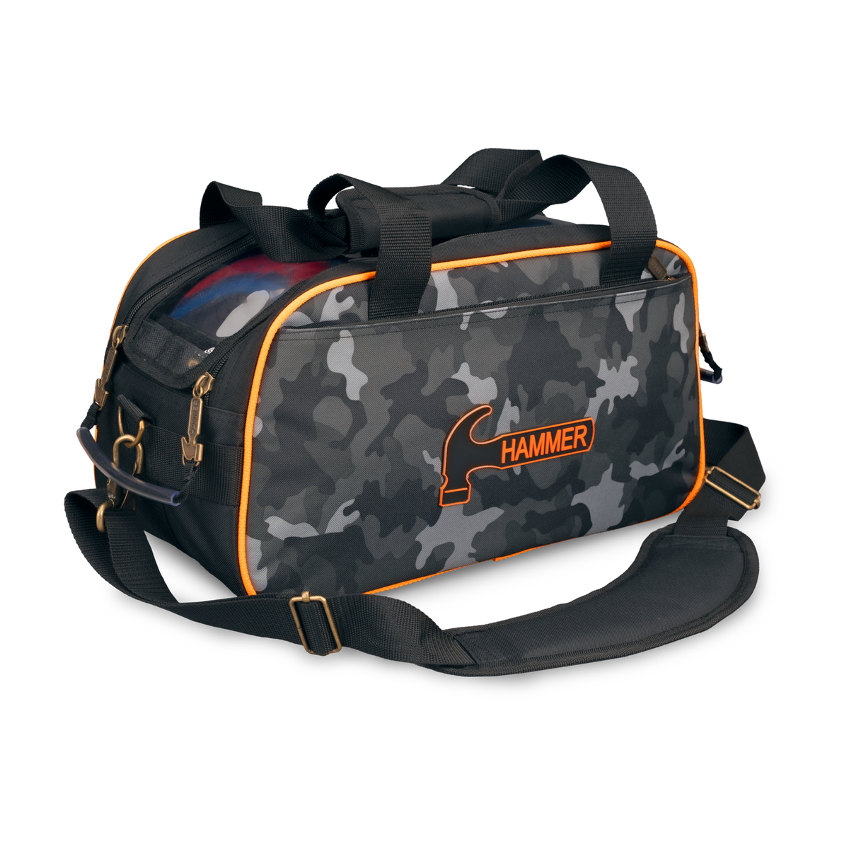Hammer Premium Double Tote, 2 Ball Bowling Bag in Camo