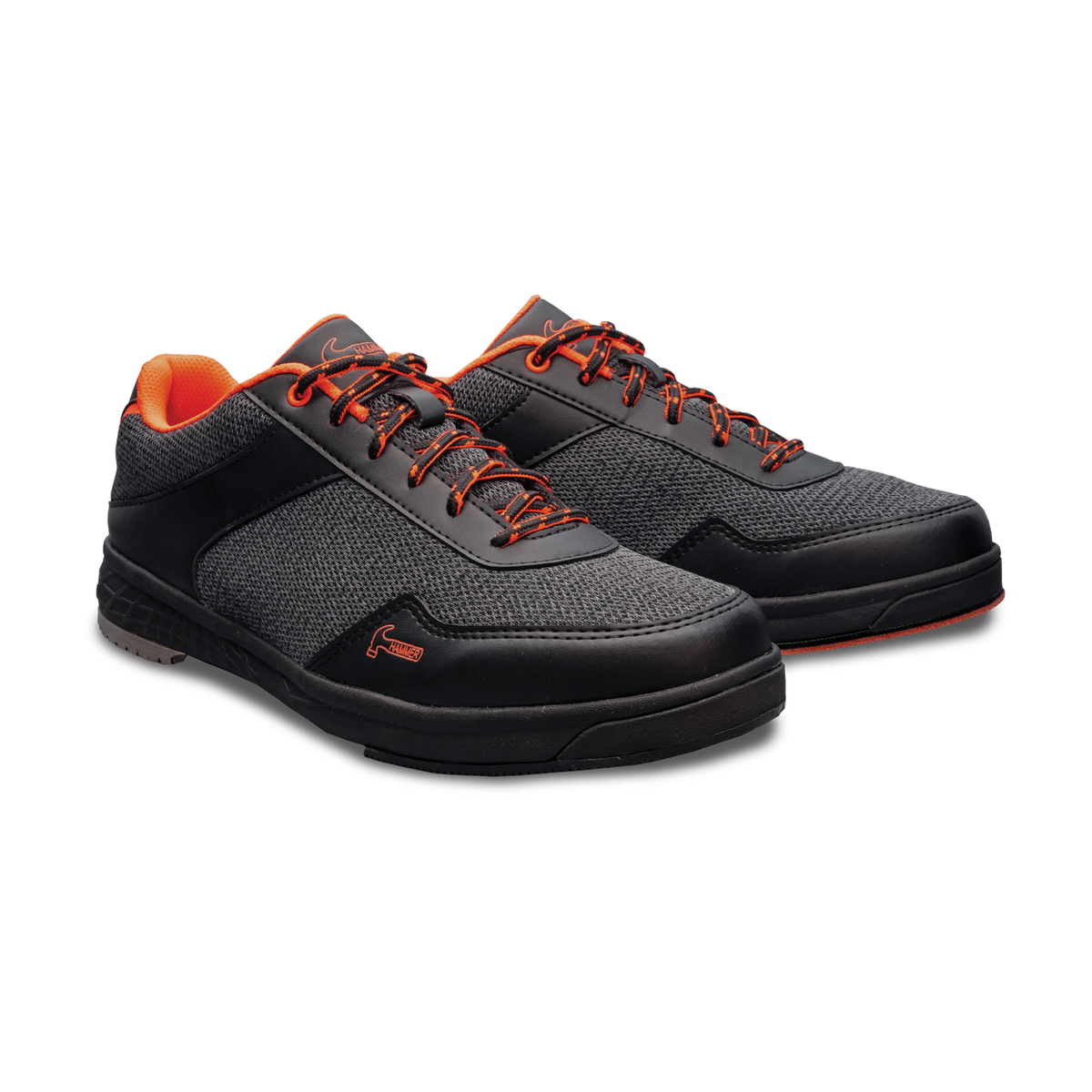 Hammer Razor RH, Mens Interchangeable Sole Bowling Shoe in Black/Orange