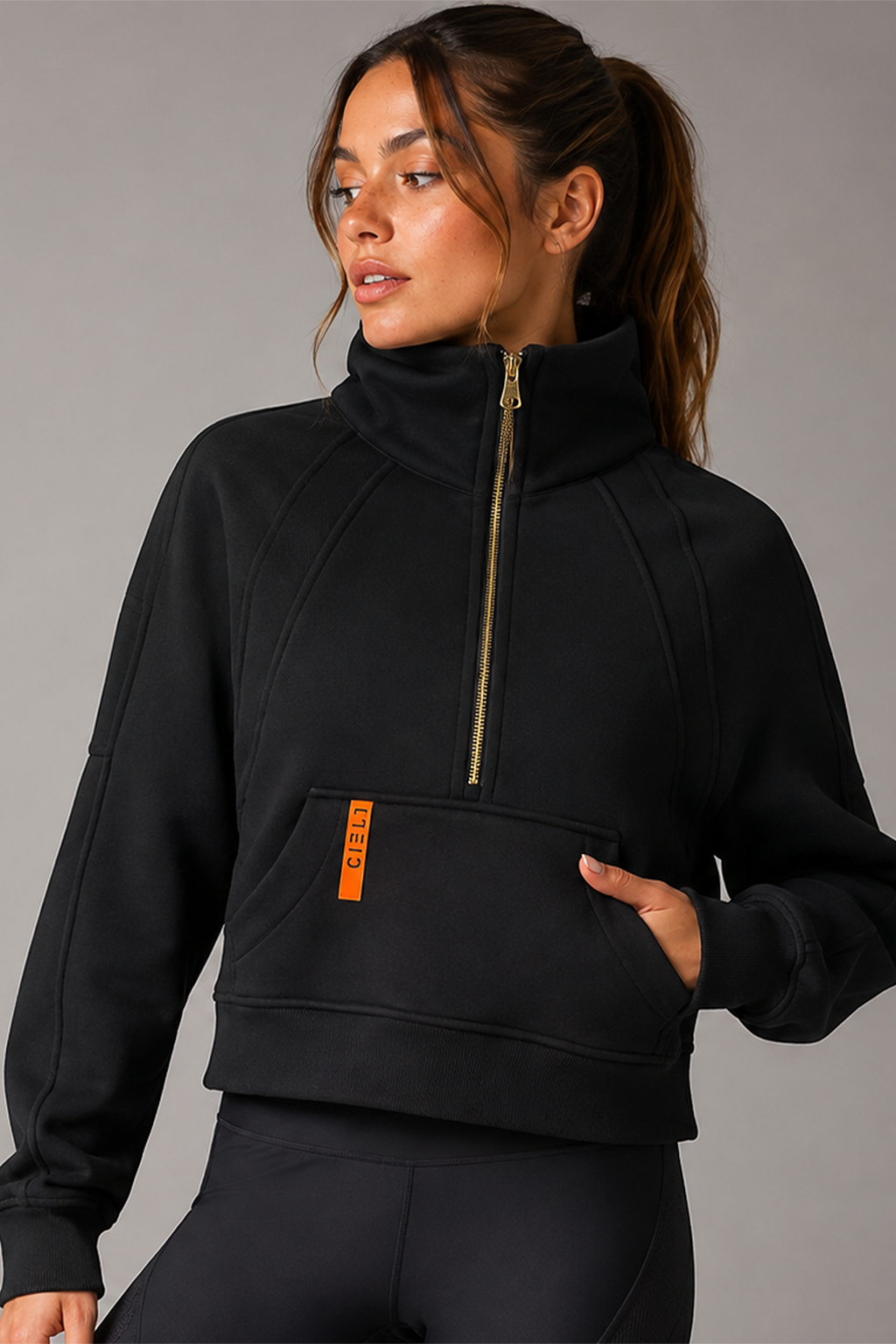 The Holly Half Zip Sweater