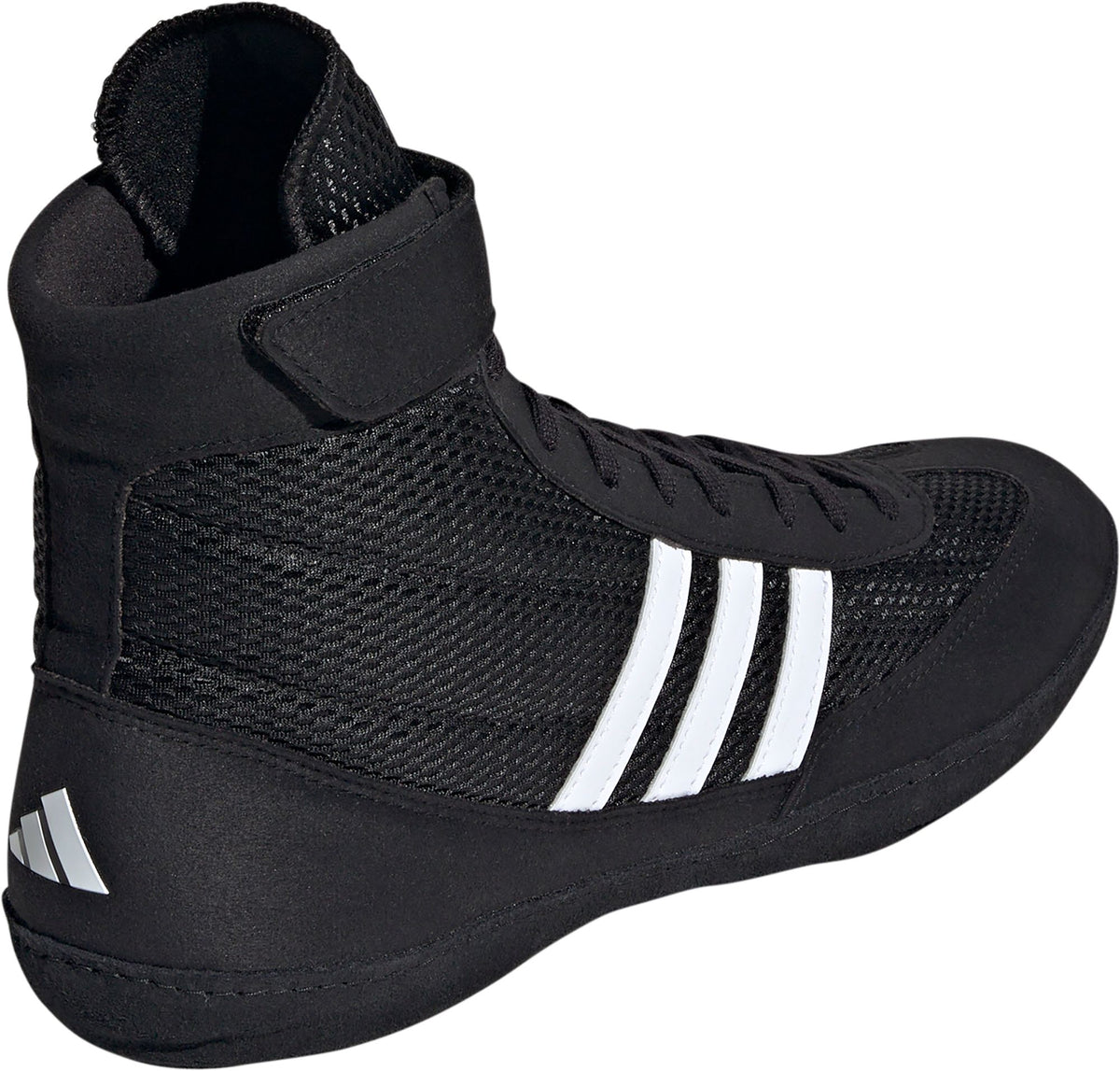 Adidas Combat Speed 4 Black with White Wrestling Shoe for Wrestlers of All Ages