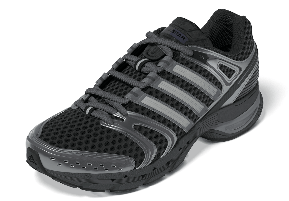 adidas Adistar Control 5 Womens Core Black Sneakers IH1801, front angled detail