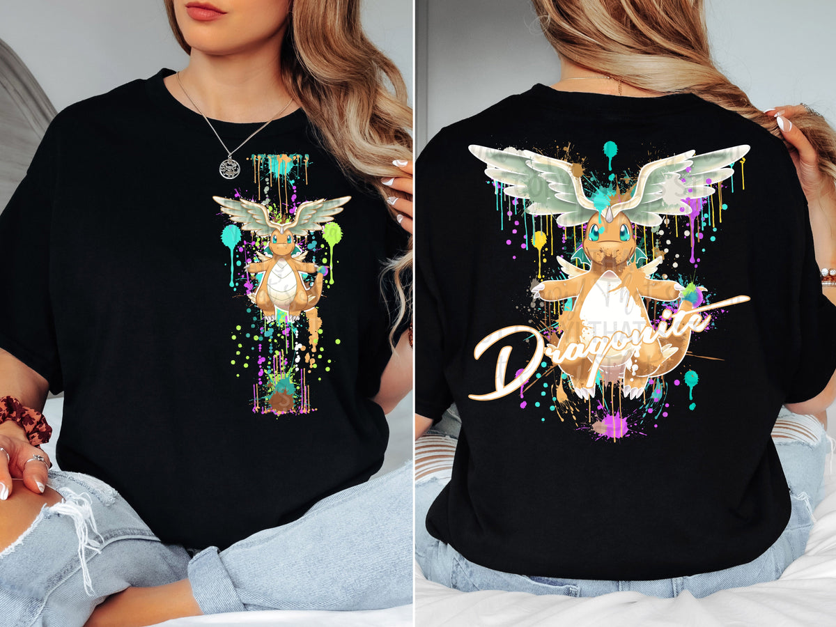DRAGON SPLATTER DOUBLE SIDED TEE