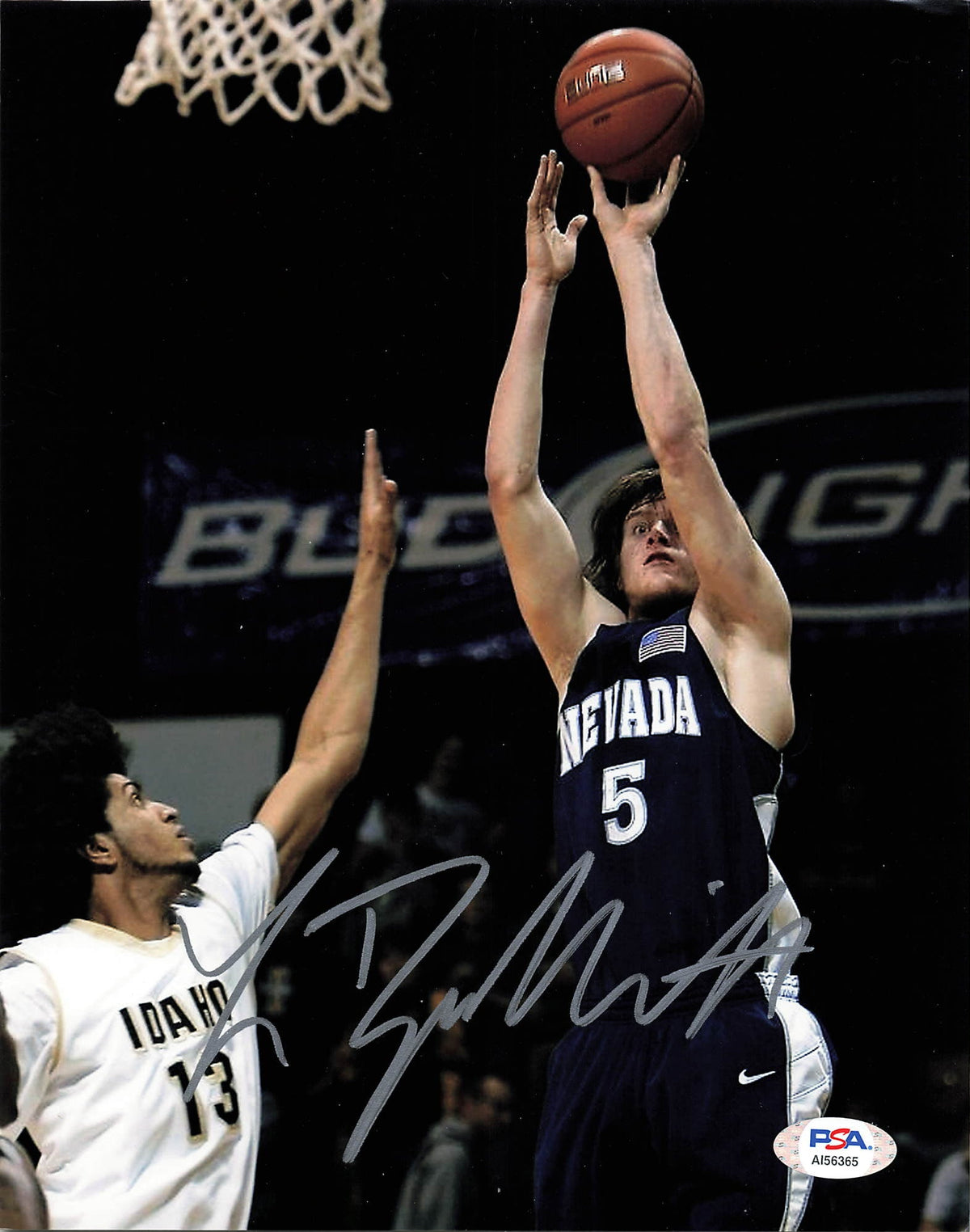 Luke Babbitt signed 8x10 photo PSA/DNA Nevada Wolf Pack Autographed