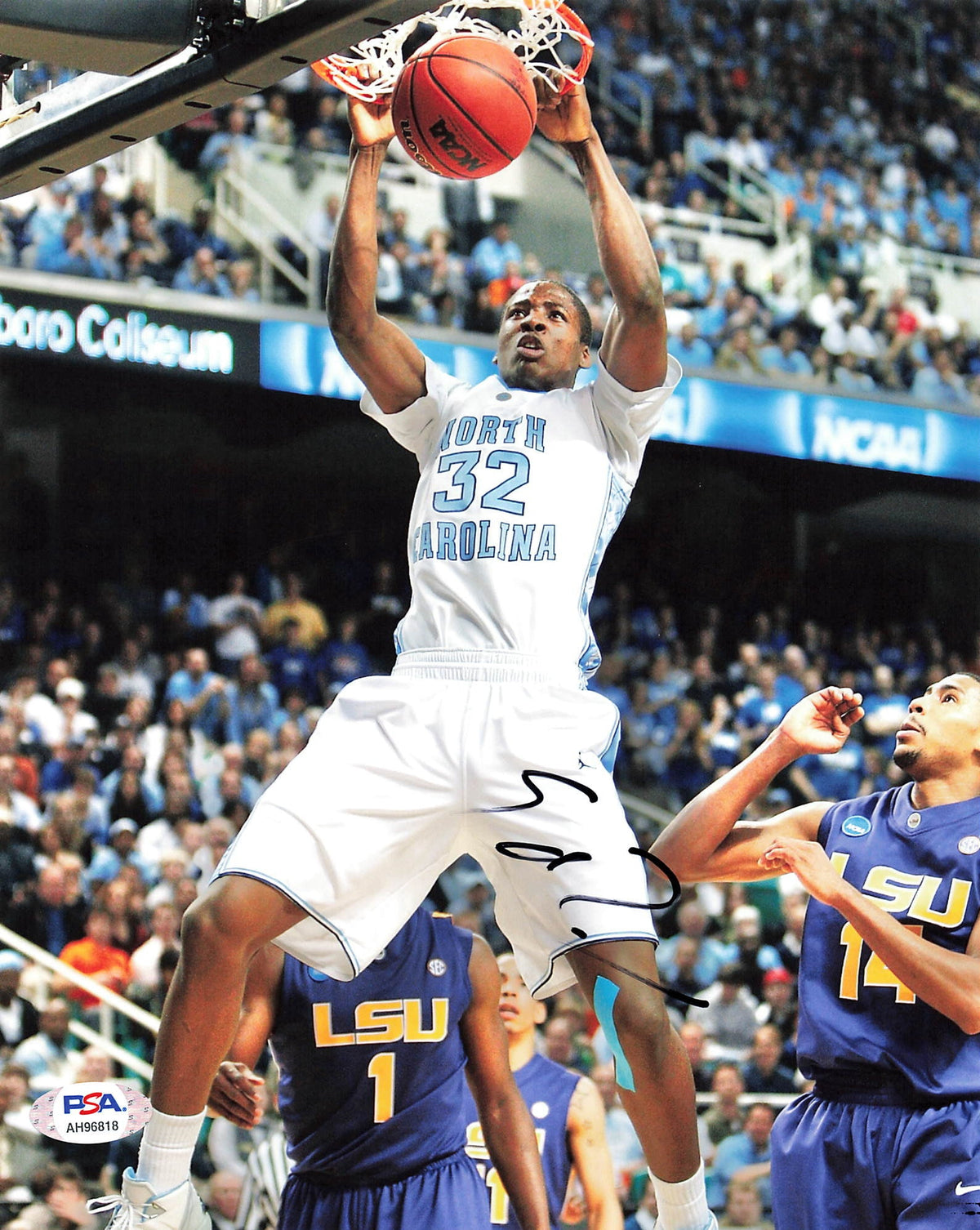 Ed Davis signed 8x10 photo PSA/DNA North Carolina Autographed