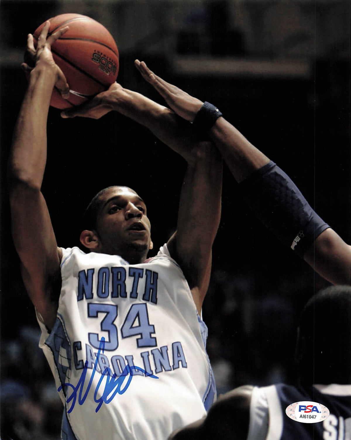 Brandan Wright signed 8x10 photo PSA/DNA Tar Heels Autographed