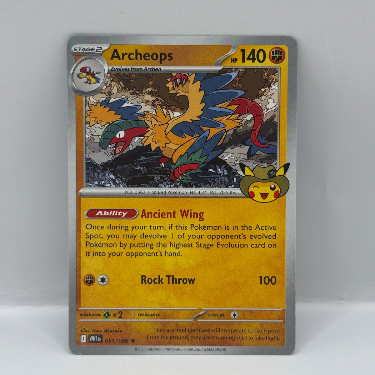 2025 Archeops 051 Fossil Museum Promo Near Mint - ME: Mega Evolution Chicago Field Museum