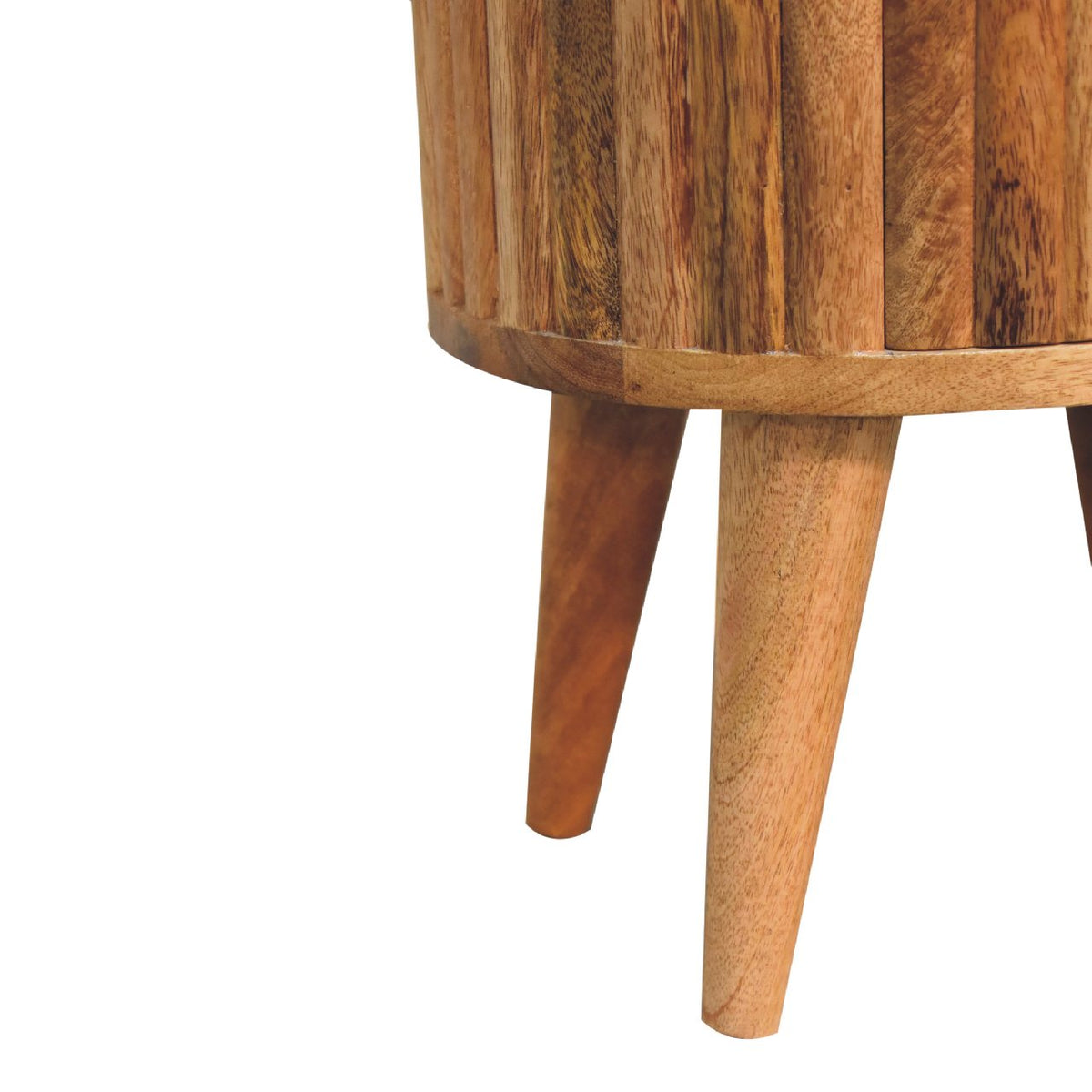 Stripe Nightstand, Solid Mango Wood, Two Drawers - View 8