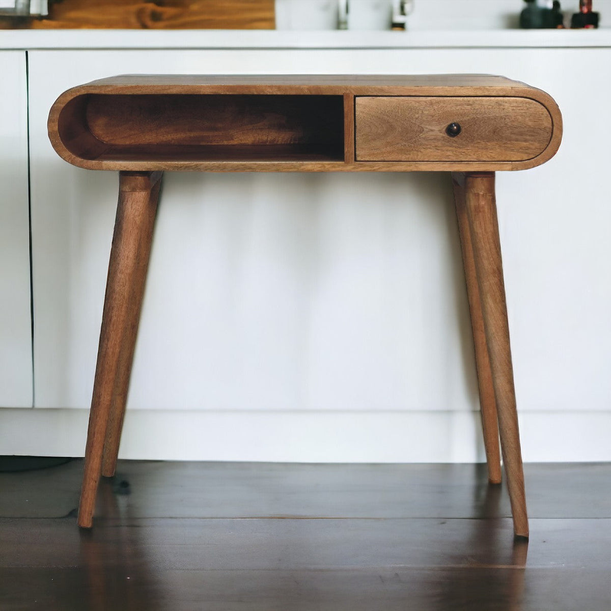 Writing Desk with Drawer and Open Slot - View 11