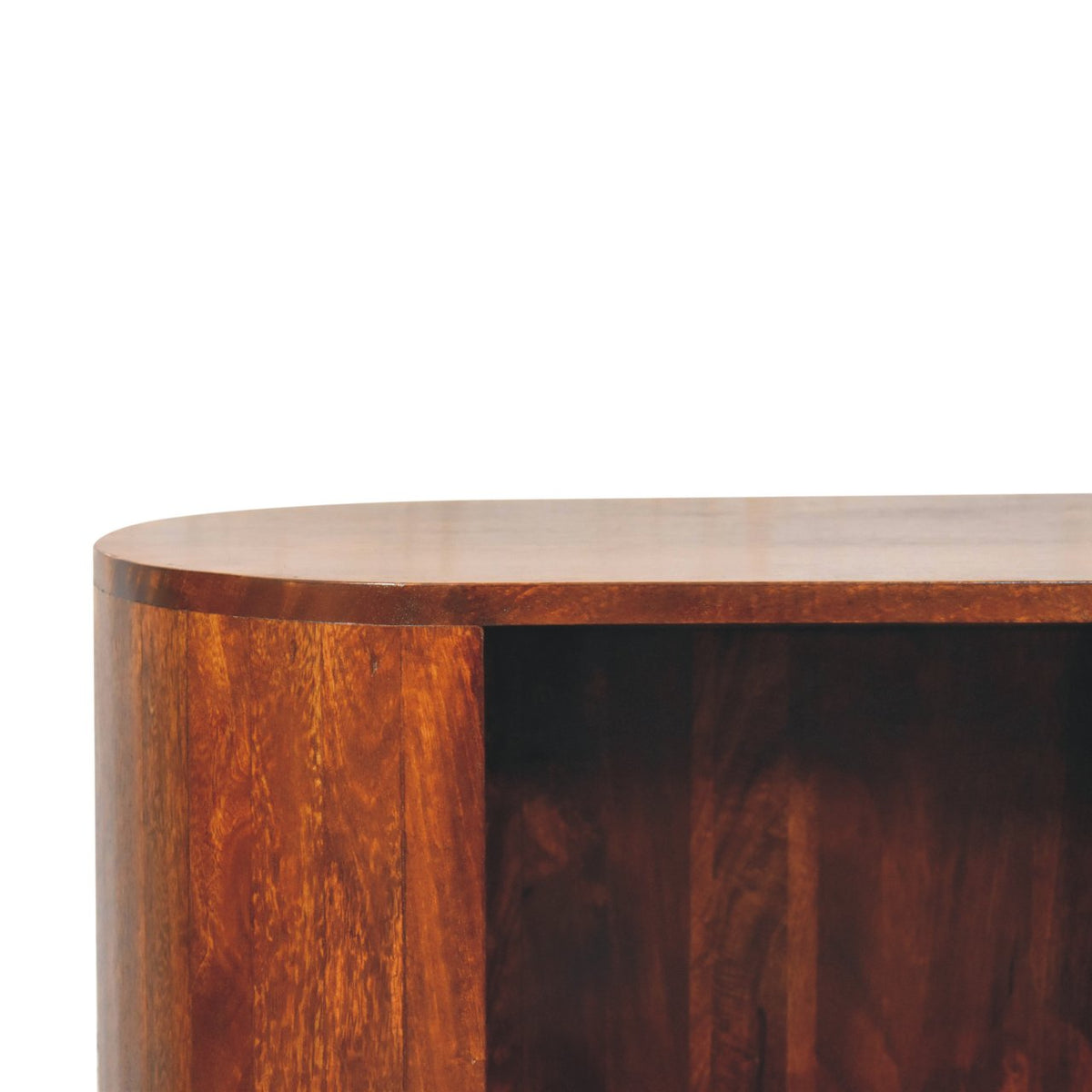 T-bar Cortez Chestnut Open Slot Cabinet - View 6