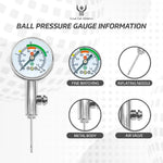 Great Call Athletics | Pro Digital Ball Pressure Gauge | 2 Pack | Air Barometer Tool for Basketball Football Volleyball Soccer
