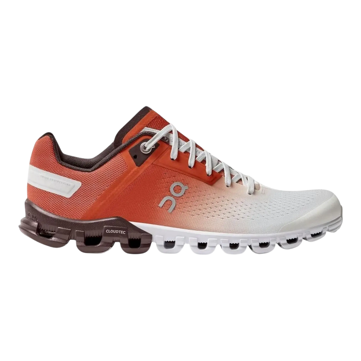 On Cloudflow Women's Running Shoes — Rust/White