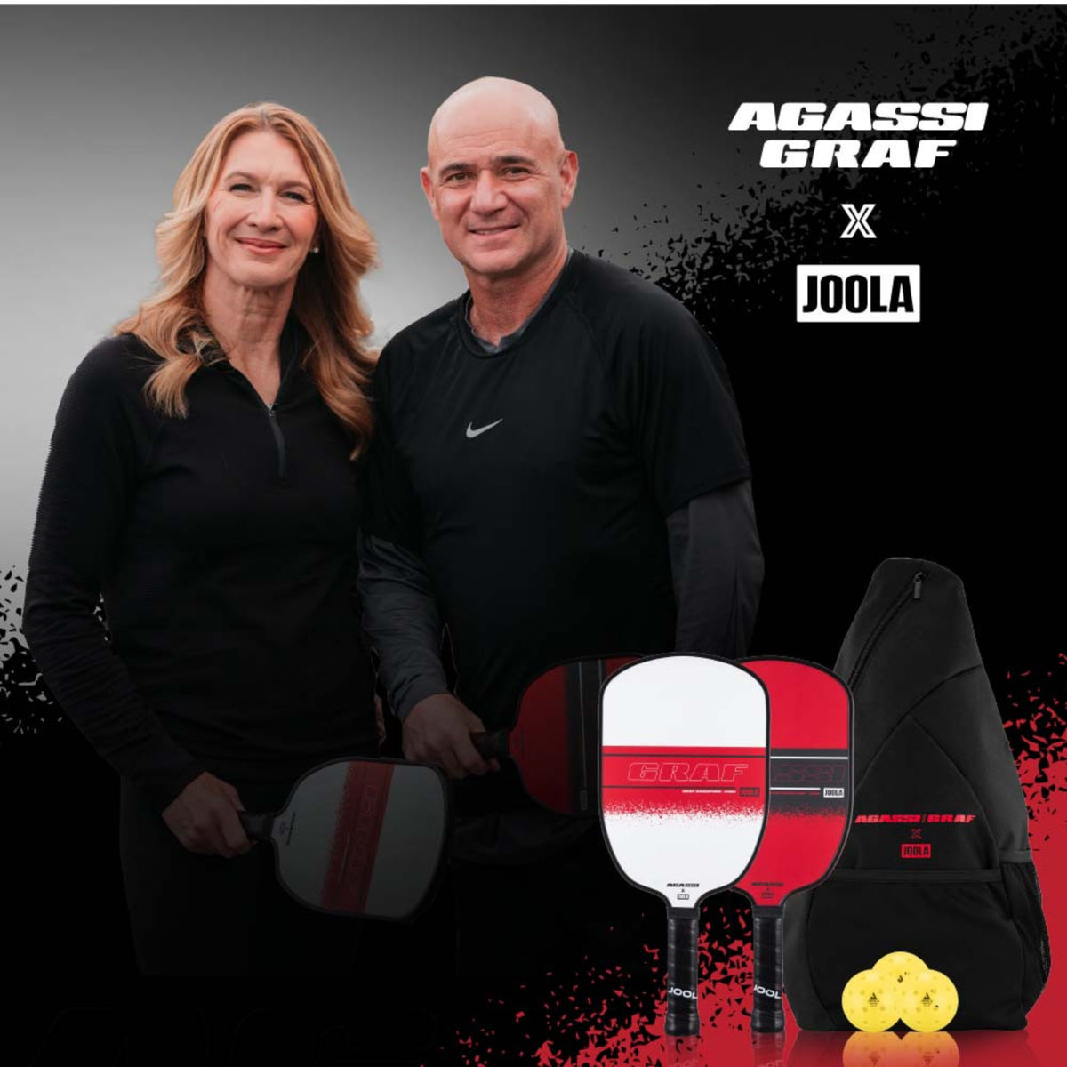 JOOLA Agassi / Graf Champion Pickleball Paddle Set