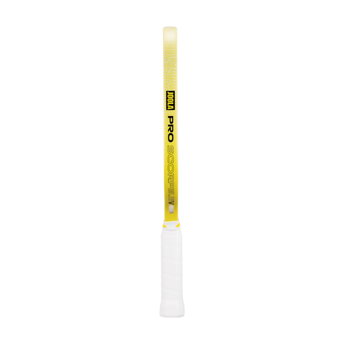 White and yellow tennis racket with 'Yonex' branding on a white background