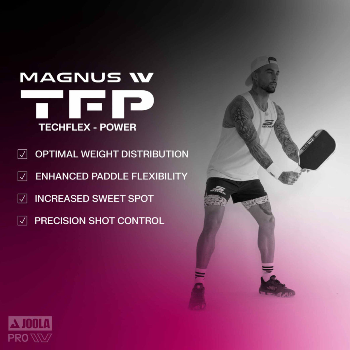 JOOLA Tyson McGuffin Magnus Pro IV 16mm Pickleball Paddle
