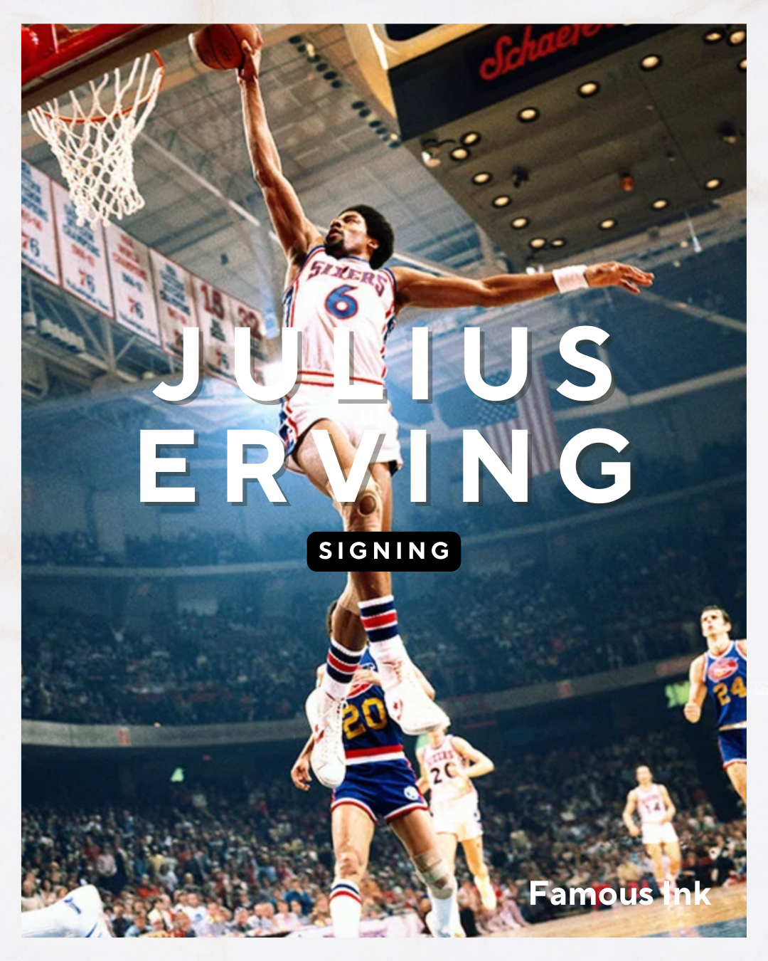 Julius Erving Signing
