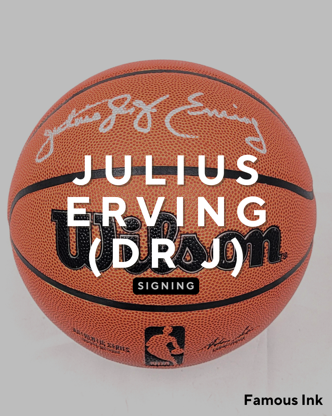 Julius Erving Signing