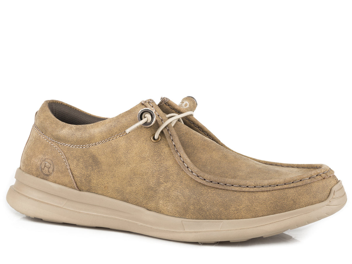 Roper Mens Tan Vintage Leather Upper Boots
