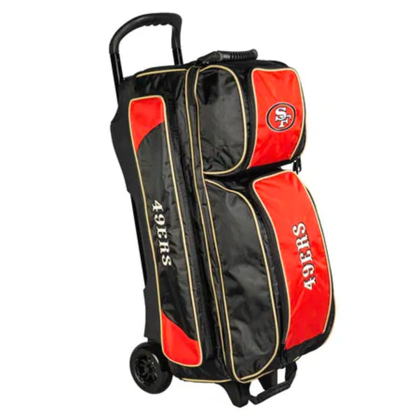 KR San Francisco 49ers Premium 3 Ball Triple Roller NFL Bowling Bag