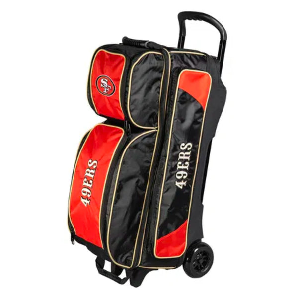 KR San Francisco 49ers Premium 3 Ball Triple Roller NFL Bowling Bag