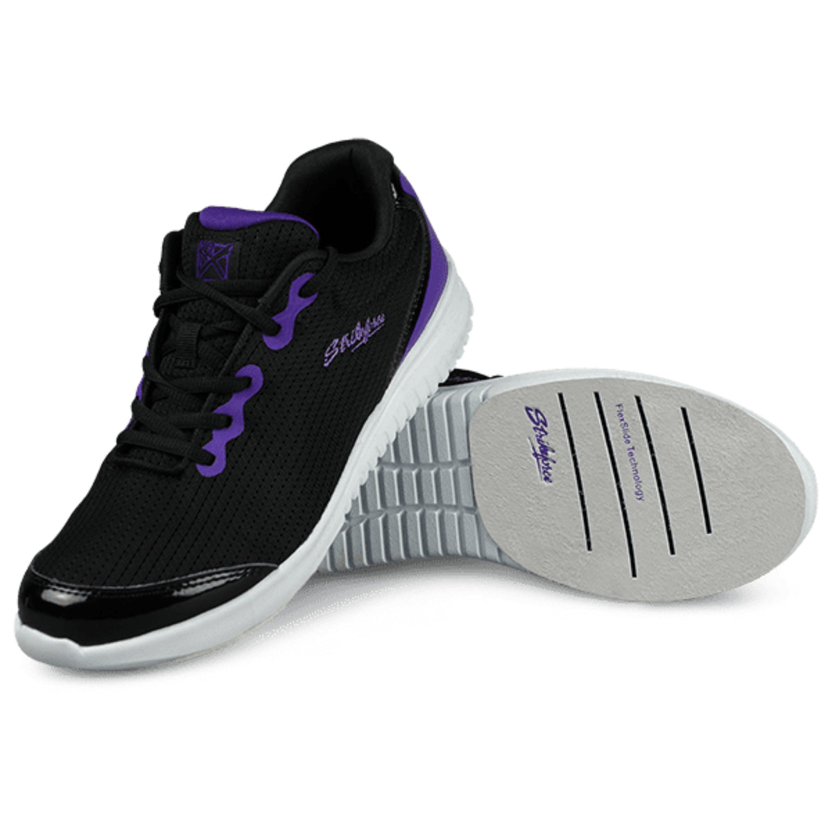 KR Strikeforce Glitz Black Purple Women’s Bowling Shoes